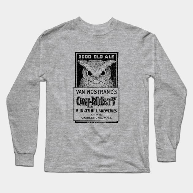 Owl-Musty Ale Long Sleeve T-Shirt by GloopTrekker